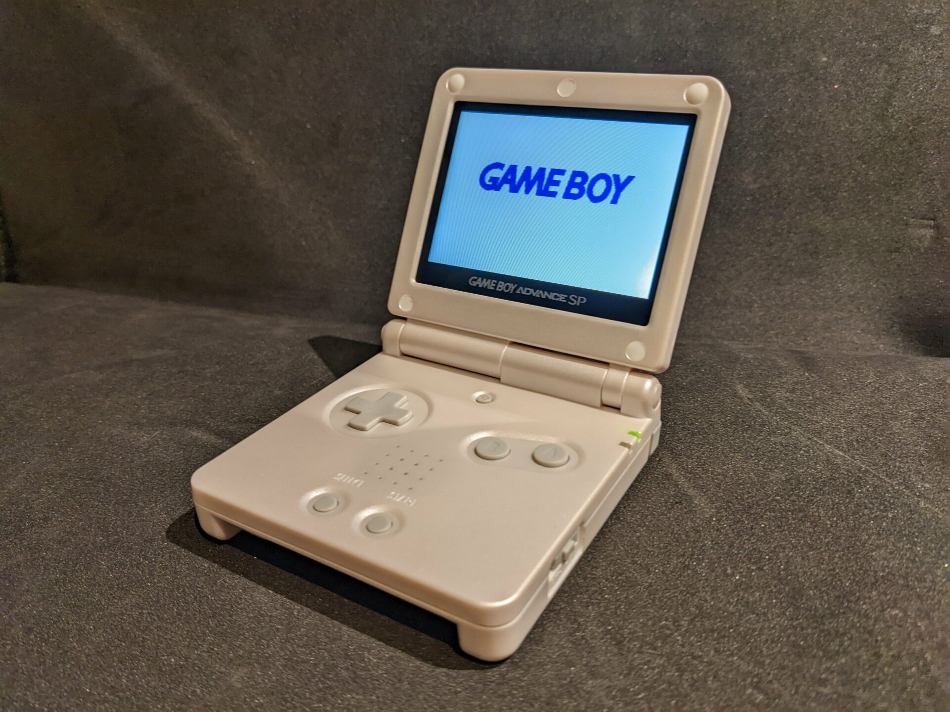 ゲームボーイアドバンス SP GBA SP パールホワイト IPS 外装交換済 